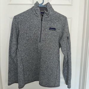 Light grey quarter zip